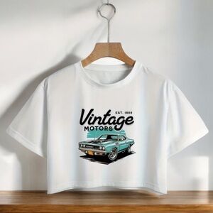 Vintage Motors Est.1989 Crop Top